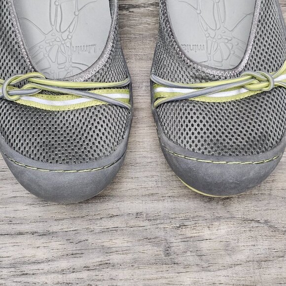 🔥J-41 Women's Misty Adventure Flat Grey/Pistachio Mary Jane Mesh Athletic Shoe - Picture 10 of 10
